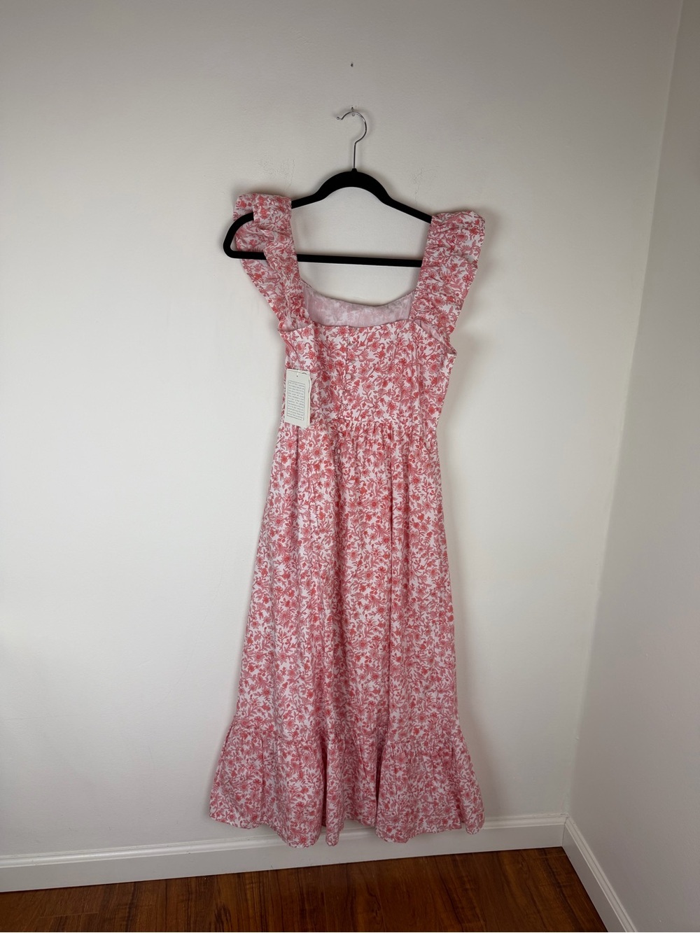 NWT Tuckernuck Pink City Prints Nina Midi Dress in Lolita Pink Cotton Size L - Picture 5 of 10